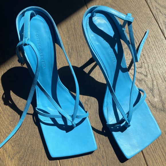 Bottega Veneta Stretch Sandals Iconic Blue - Picture 8 of 8